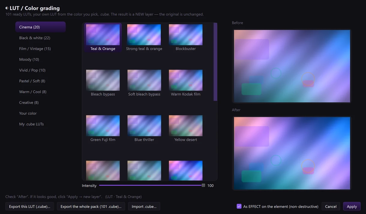 LUT / Color grading