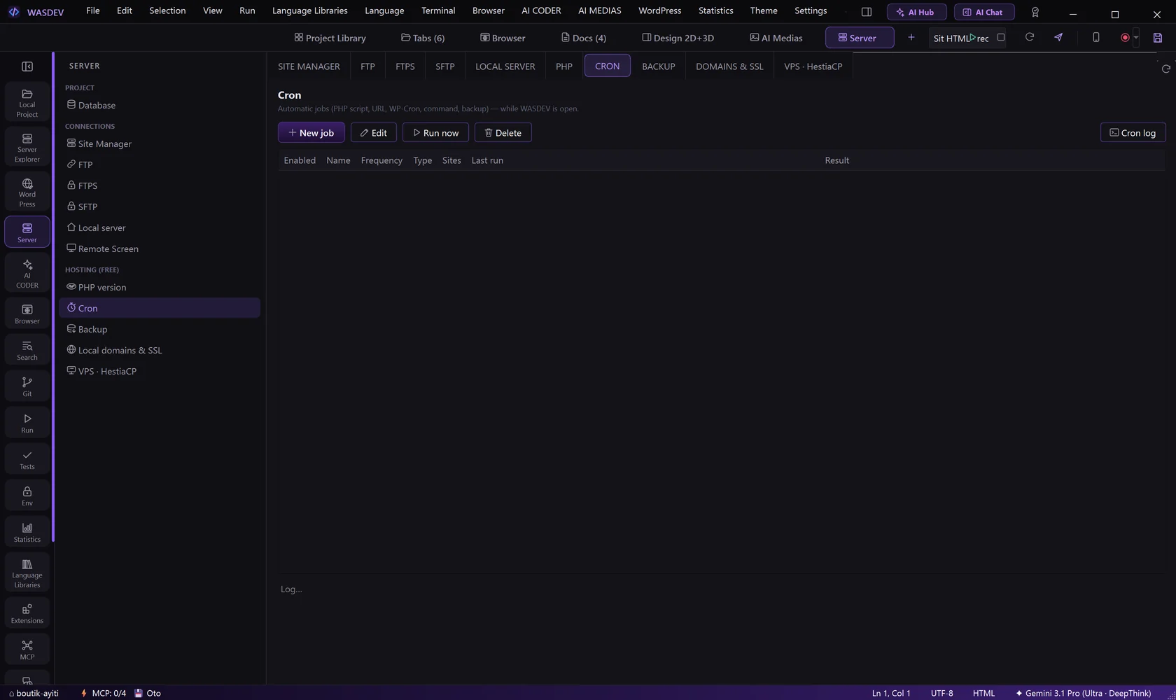 The CRON tab
